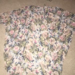 Floral print Adrienne short kimono